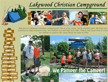 Tablet Screenshot of lakewoodchristiancampground.com